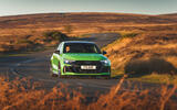 18 Audi RS3 2025 Autocar road test review front cornering 18 Audi RS3 2025 Autocar road test review front cornering
