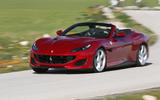 Ferrari Portofino review on the road angle