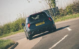 18 Mini John Cooper Works 2025 Autocar road test review rear cornering