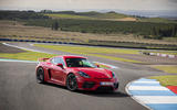 Porsche 718 Cayman GT4 2019 road test review - static front