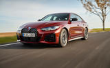 19 BMW 4 Series Gran Coupe 2021 first drive on road front 19 BMW 4 Series Gran Coupe 2021 first drive on road front