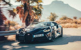 Bugatti Divo 2020 road test review - cornering front