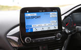 Ford Fiesta ST 2018 road test review infotainment screen