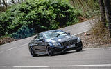 Mercedes-AMG C63 Coupé 2019 road test review - cornering front