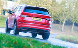 19 Skoda Kodiaq vRS 2022 road test cornering rear