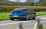 Bentley Continental GT 2018 Autocar road test review hero rear