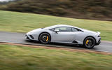 Lamborghini Huracan EVO RWD 2020 road test review - hero side Lamborghini Huracan EVO RWD 2020 road test review - hero side