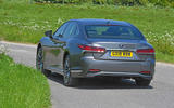 Lexus LS500h 2018 road test review hero rear