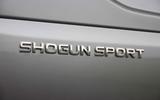 Mitsubishi Shogun Sport 2018 road test review rear badge