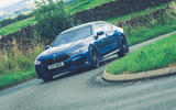 20 Alpina B8 Gran Coupe 2021 road test review cornering front