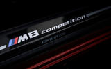 BMW M8 Competition convertible 2020 road test review - scuff plates BMW M8 Competition convertible 2020 road test review - scuff plates