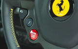Ferrari 488 Pista 2019 road test review - start button