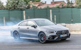 Mercedes-AMG CLA 45 S 2019 road test review - track front