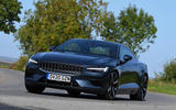 Polestar 1 2020 road test review - cornering front