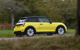 2024 Mini Cooper C 3dr in yellow   dynamic, rear quarter