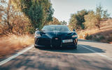 Bugatti Divo 2020 road test review - on the road nose