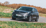 Kia e-Niro 2019 road test review - cornering front