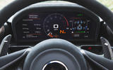 McLaren Senna 2018 road test review - instrument cluster