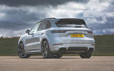Porsche Cayenne Turbo S E-Hybrid road test review - static rear Porsche Cayenne Turbo S E-Hybrid road test review - static rear