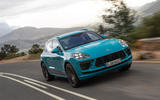 Porsche Macan Turbo 2019 road test review - cornering front