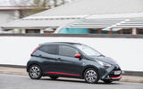 21 Toyota Aygo 2019 UK RT on road front 21 Toyota Aygo 2019 UK RT on road front