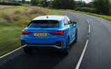 Audi Q3 Sportback 2019 road test review - on the road rear