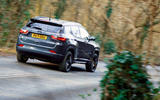 22 Jeep Compass 4xe 2022 road test review on road rear 22 Jeep Compass 4xe 2022 road test review on road rear