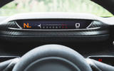 McLaren Senna 2018 road test review - race mode cluster