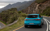 Porsche Macan Turbo 2019 road test review - cornering rear