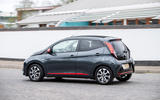 22 Toyota Aygo 2019 UK RT on road rear 22 Toyota Aygo 2019 UK RT on road rear
