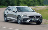 Volvo V60 2018 road test review cornering front