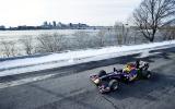 Red Bull F1 car on ice: pics