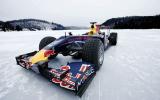 Red Bull F1 car on ice: pics