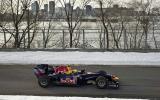 Red Bull F1 car on ice: pics