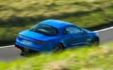 Alpine A110 2018 road test review on the road high angle
