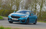 BMW 2 Series Gran Coupe 2020 road test review - cornering front