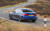 BMW M5 2018 review cornering rear