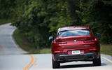 BMW X4 2018 road test review on the road rear