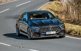 Mercedes-AMG GT four-door Coupé 2019 road test review - cornering front