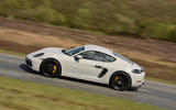 Porsche 718 Cayman GTS 2018 review on the road left