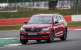 Skoda Kodiaq vRS 2019 road test review - cornering front