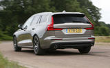 Volvo V60 2018 road test review cornering rear