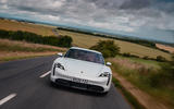 Porsche Taycan 2020 road test review - on the road nose