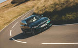 Alpina B3 Touring 2020 road test review - cornering front Alpina B3 Touring 2020 road test review - cornering front