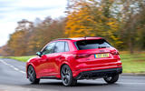 Audi RS Q3 2020 road test review - cornering rear