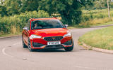 25 Cupra Leon Estate 2021 road test review cornering 25 Cupra Leon Estate 2021 road test review cornering