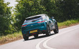 DS 3 Crossback 2019 road test review - cornering rear