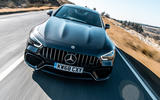 Mercedes-AMG GT four-door Coupé 2019 road test review - on the road nose