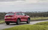 Skoda Kodiaq vRS 2019 road test review - driving rear