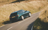 Alpina B3 Touring 2020 road test review - cornering rear Alpina B3 Touring 2020 road test review - cornering rear